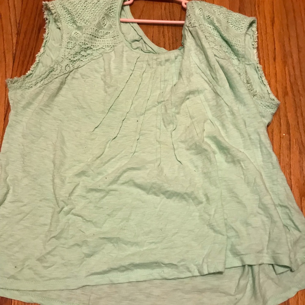 Teal shirt